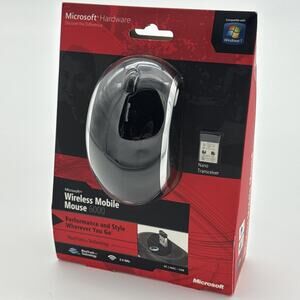 Microsoft Wireless Mobile Mouse 6000 BLACK For Windows & Mac Factory Sealed